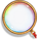 Artwork of a magnifying glass from Yoshi and the Mysterious Book