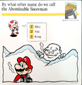 "By what other name do we call the Abominable Snowman?"