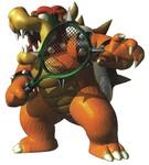 Artwork of Bowser from Mario Tennis for the Nintendo 64.