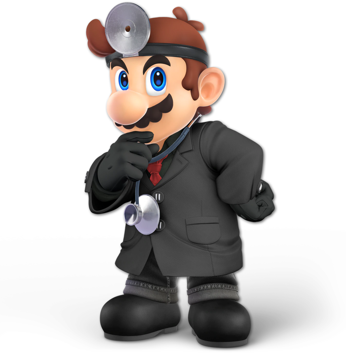 File:Dr. Mario Black SSBU.png - Super Mario Wiki, the Mario encyclopedia