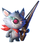 Artwork of a Lone Wolf from Mario + Rabbids Sparks of Hope