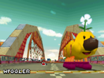 Mario, about to race before Wiggler