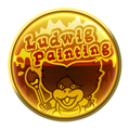 A Ludwig Painting gold badge in Mario Kart Tour