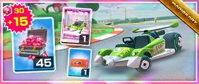 The Green Circuit Pack from the 2020 Mario vs. Luigi Tour in Mario Kart Tour