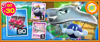 The Team Daisy King Bob-omb Pack from the Peach vs. Daisy Tour in Mario Kart Tour