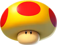 The icon for the Mega Mushroom from Mario Kart World