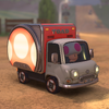 A mushroom car seen in Mario Kart World