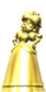 A golden statue of Daisy from the ending of Step It Up in Mario Party 9