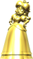 A golden statue of Daisy from the ending of Step It Up in Mario Party 9