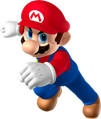 A side angle of Mario.