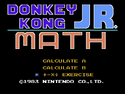 The image for "Title BGM" from Donkey Kong Jr. Math on Nintendo Music