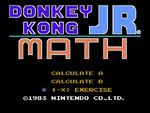 The image for "Title BGM" from Donkey Kong Jr. Math on Nintendo Music