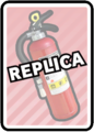 The Fire Extinguisher as a replica card