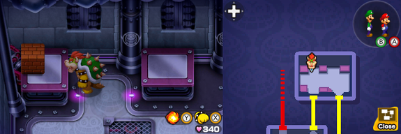 Block 83 in Peach's Castle of Mario & Luigi: Bowser's Inside Story + Bowser Jr.'s Journey.