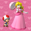 Princess Peach and Toad