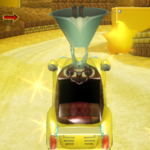 Rosalina performing a Trick in Mario Kart Wii