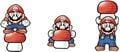 Mario lifting a Mushroom Block