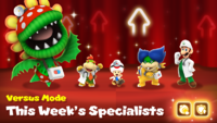 Fifth week's specialists