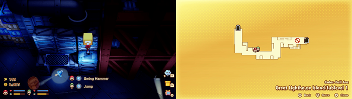 9th block in the Color-Full Sea Great Lighthouse Island from Mario & Luigi: Brothership