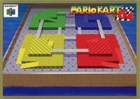 One of the Mario Kart 64 Collectible Trading Cards.
