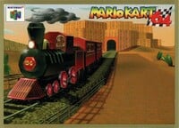 One of the Mario Kart 64 Collectible Trading Cards.