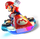Artwork of Mario from Mario Kart 8 Deluxe.