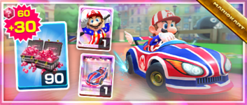 The Mario (Golf) Pack from the Metropolitan Tour in Mario Kart Tour