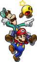 Mario, Luigi, and Starlow