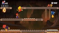 Screenshot of Fire Mountain Plus level 3-2+ from the Nintendo Switch version of Mario vs. Donkey Kong