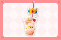 The Princess Peach cream soda sold at Mario Café & Store
