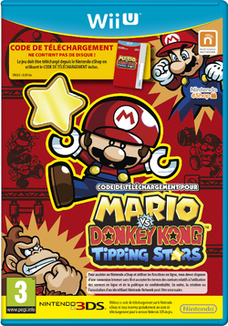 The France boxart for the Wii U version of Mario vs. Donkey Kong: Tipping Stars.