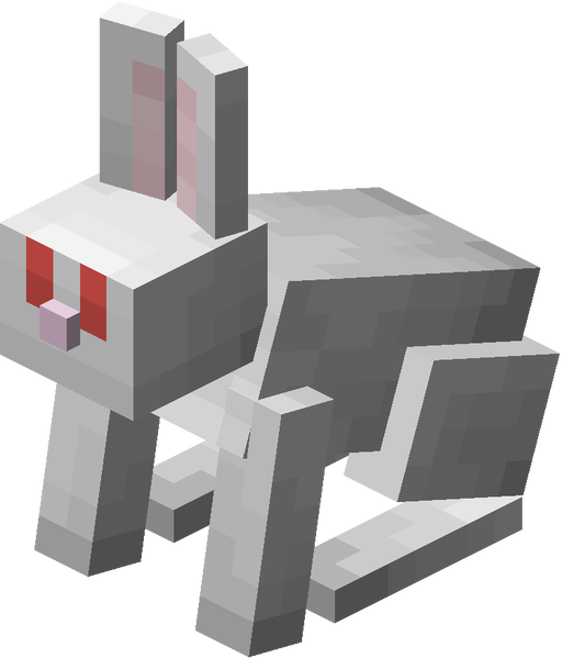 File:Minecraft White Rabbit.png - Super Mario Wiki, the Mario encyclopedia