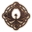 A deactivated Fire Vellumental Magic Circle from Paper Mario: The Origami King.