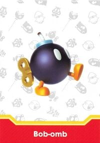 Bob-omb enemy card from the Super Mario Trading Card Collection