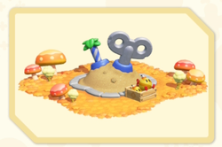 Menu Icon of the Fungi-Mushroom Garden (Courtyard) decoration in Super Mario Bros. Wonder – Nintendo Switch 2 Edition + Meetup in Bellabel Park.