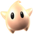 Artwork of Baby Luma from Super Mario Galaxy 2. Its resemblance to the artwork from Super Mario Galaxy is superficial: the eyes are proportionately smaller - a distinction for all Luma artwork released specifically for Super Mario Galaxy 2.