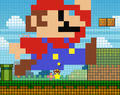 Screenshot from Super Paper Mario (pre-release)