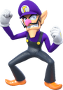 Artwork of Waluigi in Super Mario Party (also used in Mario Party Superstars and Super Mario Party Jamboree)