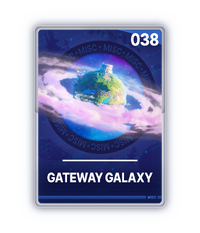 The Gateway Galaxy card from The Super Mario Galaxy Movie Collectible Cards