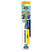 Mentadent toothbrush with a color scheme inspired by Luigi