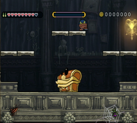 Screenshot of a Treasure Chomp in Boogie Mansion.