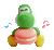 Official LINE sticker based on Yoshi's Woolly World.