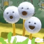 A group of dandelions, from Yoshi and the Mysterious Book