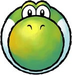 Artwork of Ball Yoshi from Yoshi Topsy-Turvy