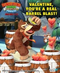 A Donkey Kong Country: Tropical Freeze valentine