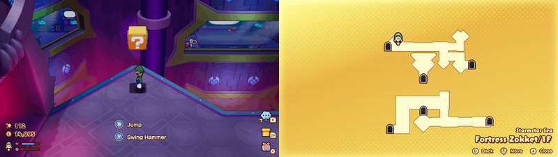 Block 22 in Fortress Zokket from Mario & Luigi: Brothership