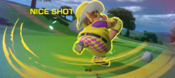 Wario's Special Shot in Mario Golf: Super Rush