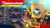 The Boomerang Cup trophy screen
