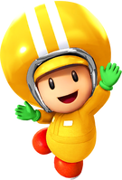 Yellow Toad (Pit Crew) from Mario Kart Tour