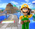 The course icon of the Trick variant with Builder Luigi